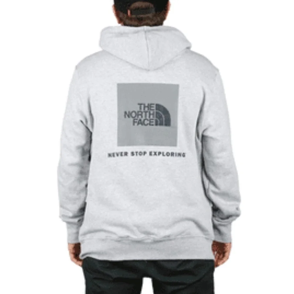 The North Face Box NSE Pullover Hoodie Never Stop Exploring grey heather size S